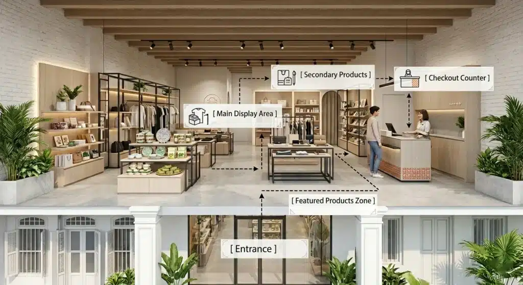 small shop design singapore